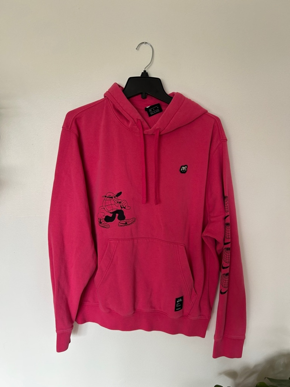 Nike Hot Pink Pullover Hoodie with Nike Tag